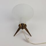 Lampe en verre opalescent 1950-60
