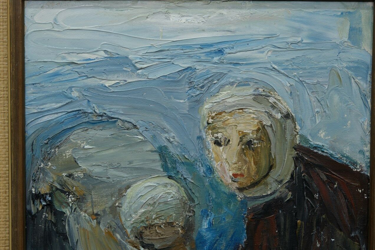 Einar Emland, Swedish painting, 1960s, Oil on canvas, Framed