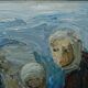 Einar Emland, Swedish painting, 1960s, Oil on canvas, Framed