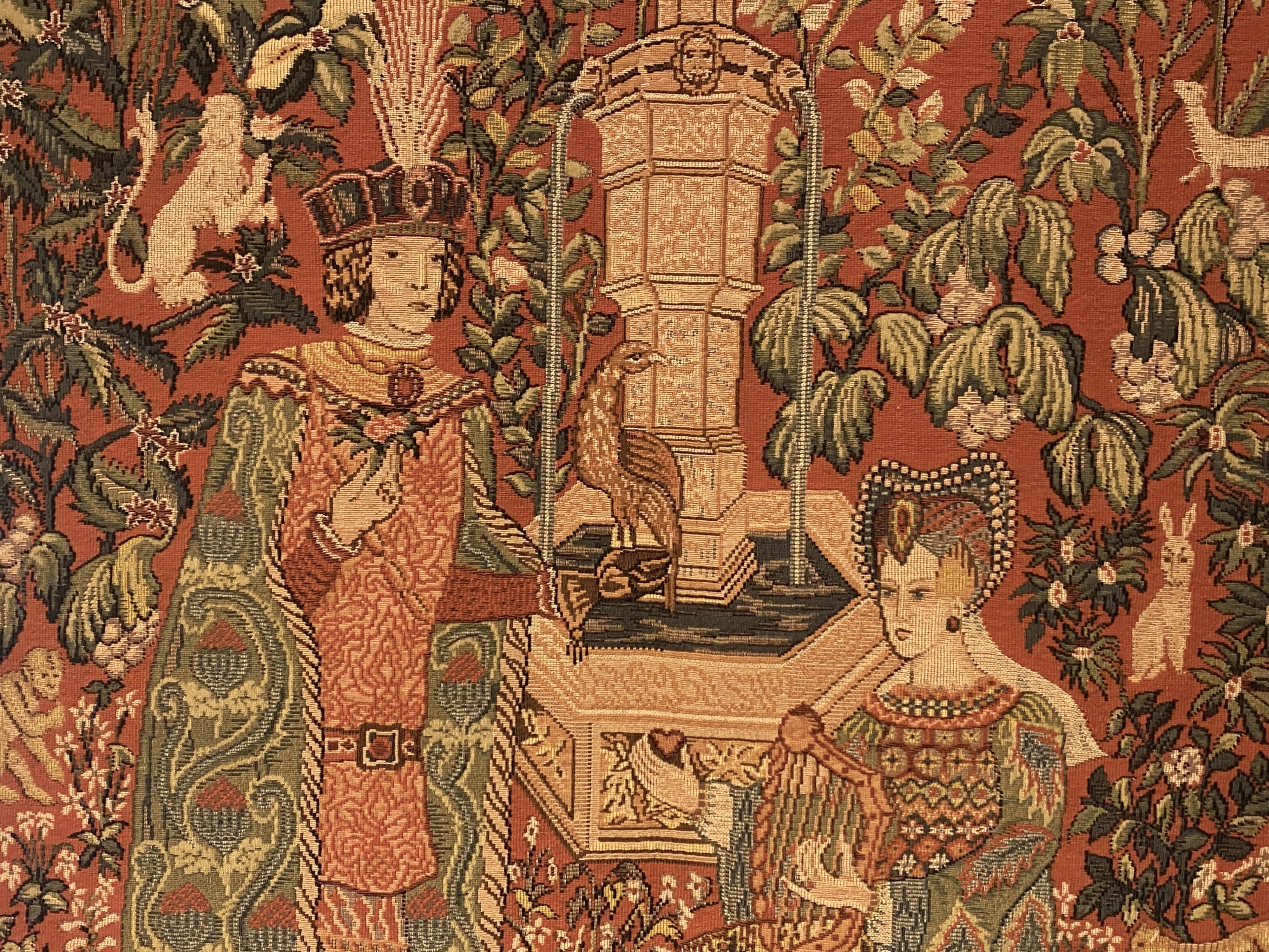 Tapestry "The Novel of the Rose" by Anne Roland Aknin 1985