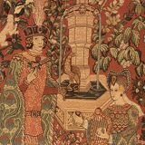 Tapisserie « Le Roman de la Rose » par Anne Roland Aknin 1985