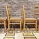 Quatre chaises bois vintage 1970