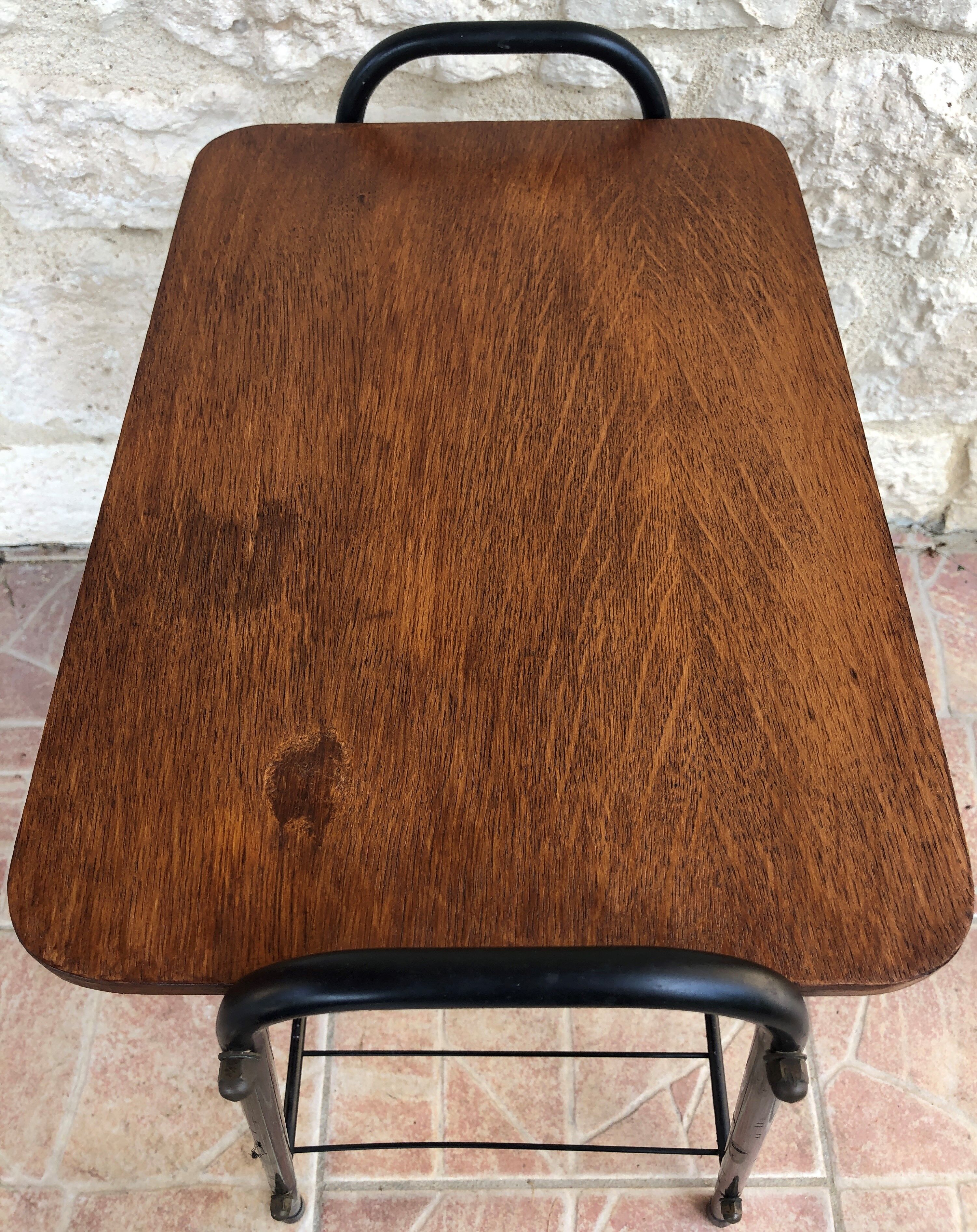 Vintage side table with magazines rack 1960