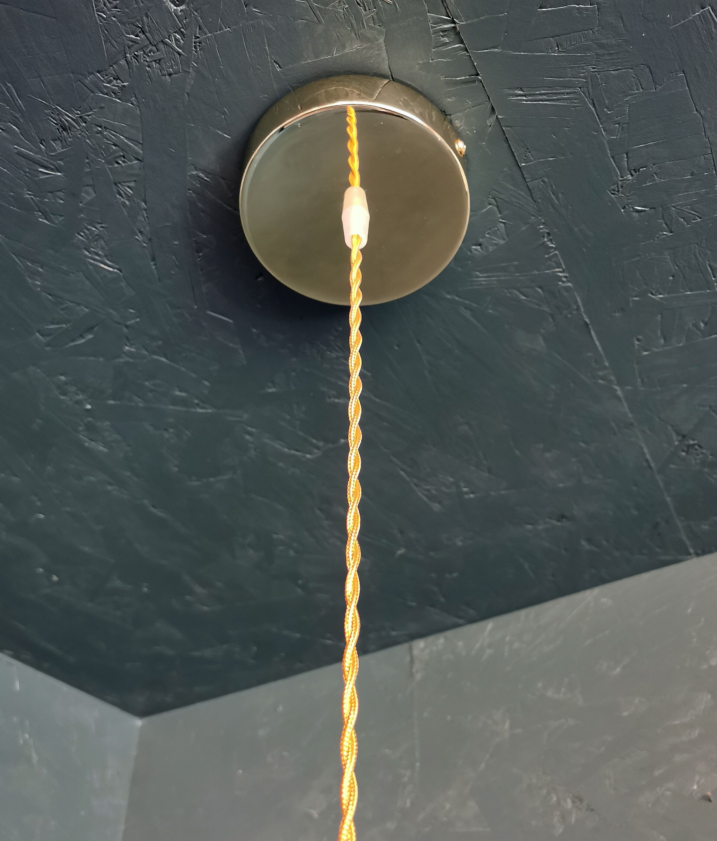 Lamp vintage 60s gilded chiseled glass