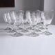 Set de 10 verres à vin en verre ciselé