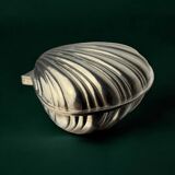 Shell jewellery box, silver plated, Italy, 1980s