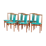 Set of 6 Henning Sørensen teak dining chairs for Danex