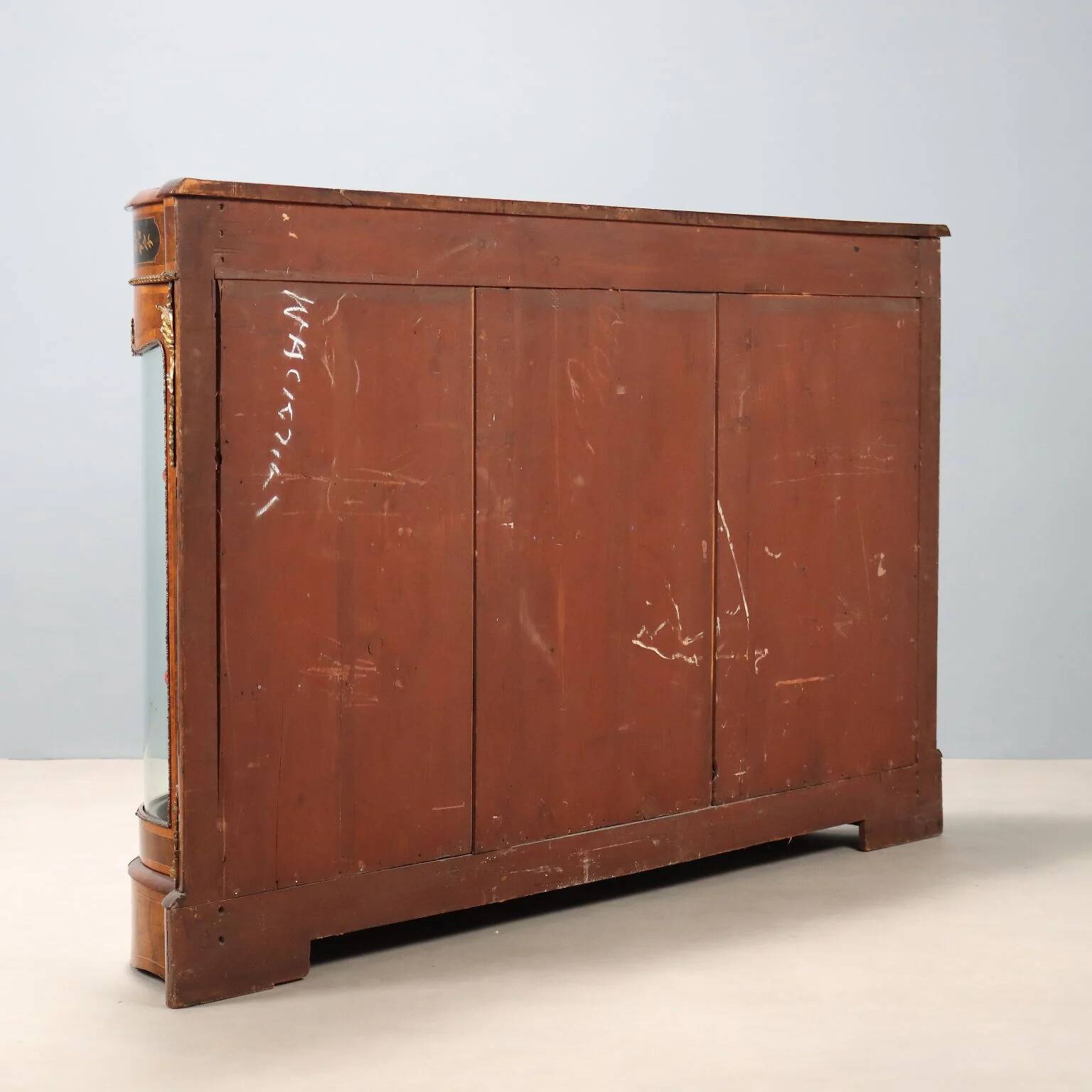 Antique cabinet in various types of wood, United Kingdom, 19th century.