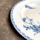 Sarreguemines round dish in blue ironstone, "Carmen" service