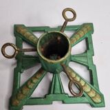 Art Deco tree stand, old, painted cast iron, 15 cm