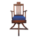 1900 Solid Teak Barber Chair