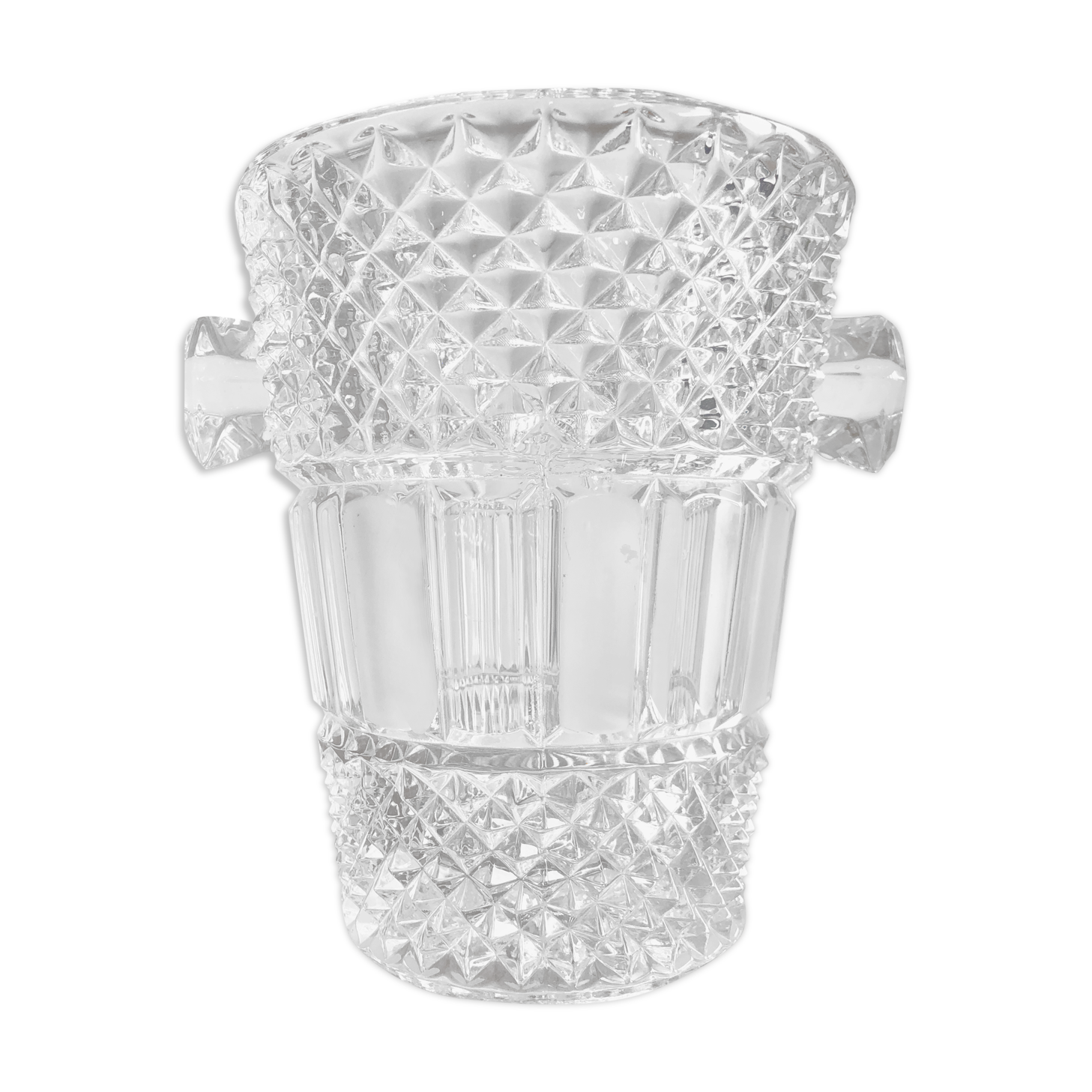 Czechoslovakia crystal champagne bucket