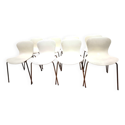 Suite de 8 chaises NAP KS50, Fritz Hansen