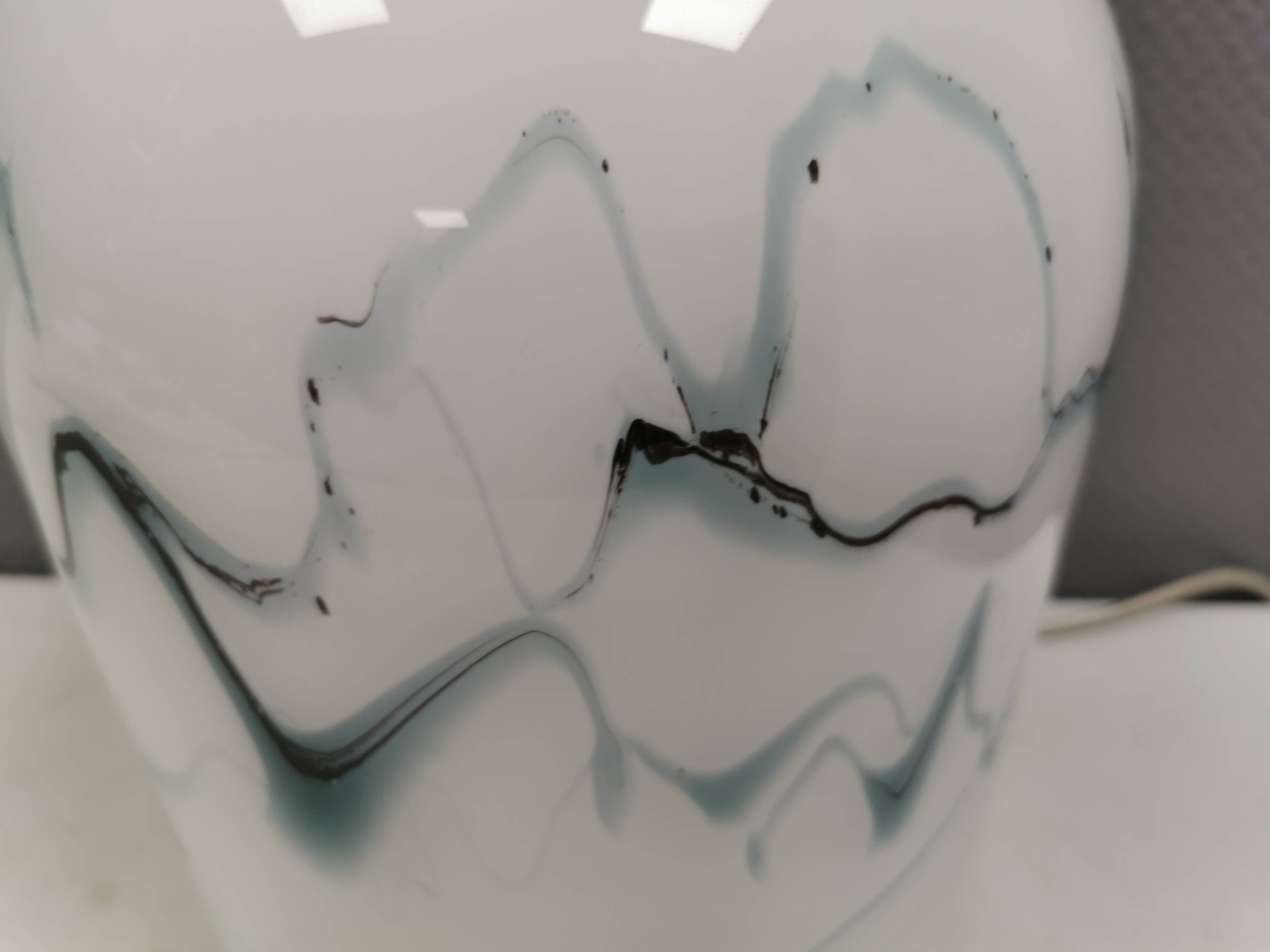 Crazy table lamp designed by Michael Bang for Holmegaard in 1973.