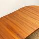 Table à manger extensible ronde en teck du milieu du siècle par Glostrup, Danemark, années 60