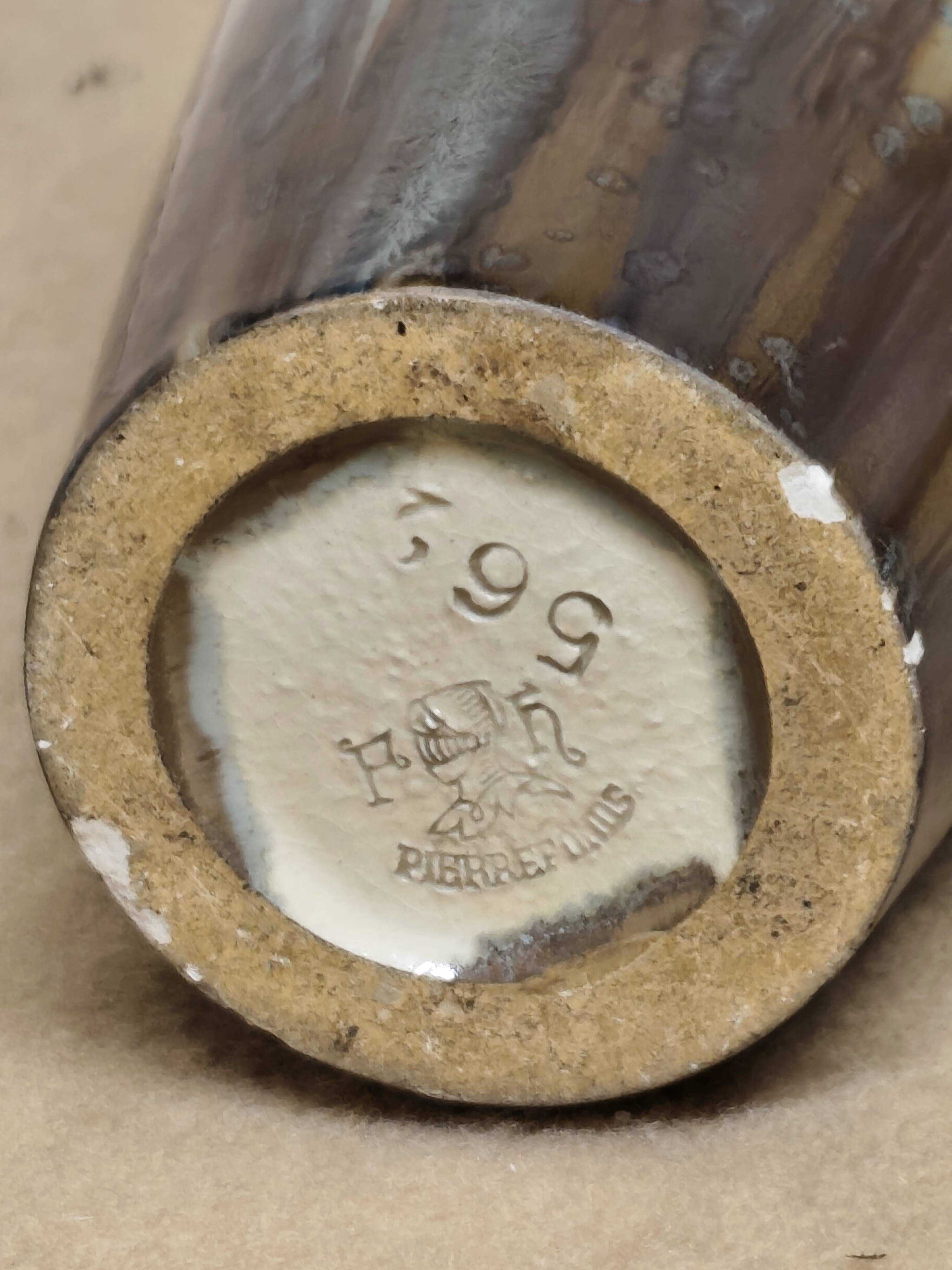 Lamp base signed "pierrefonds"