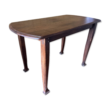 Table ancienne vintage en chêne pieds travaillés je