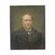 Antique Painting Portrait of a Man Signed Early 20th Century