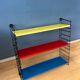 Vintage yellow, red and blue Tomado wall system - shelves - rack - unit