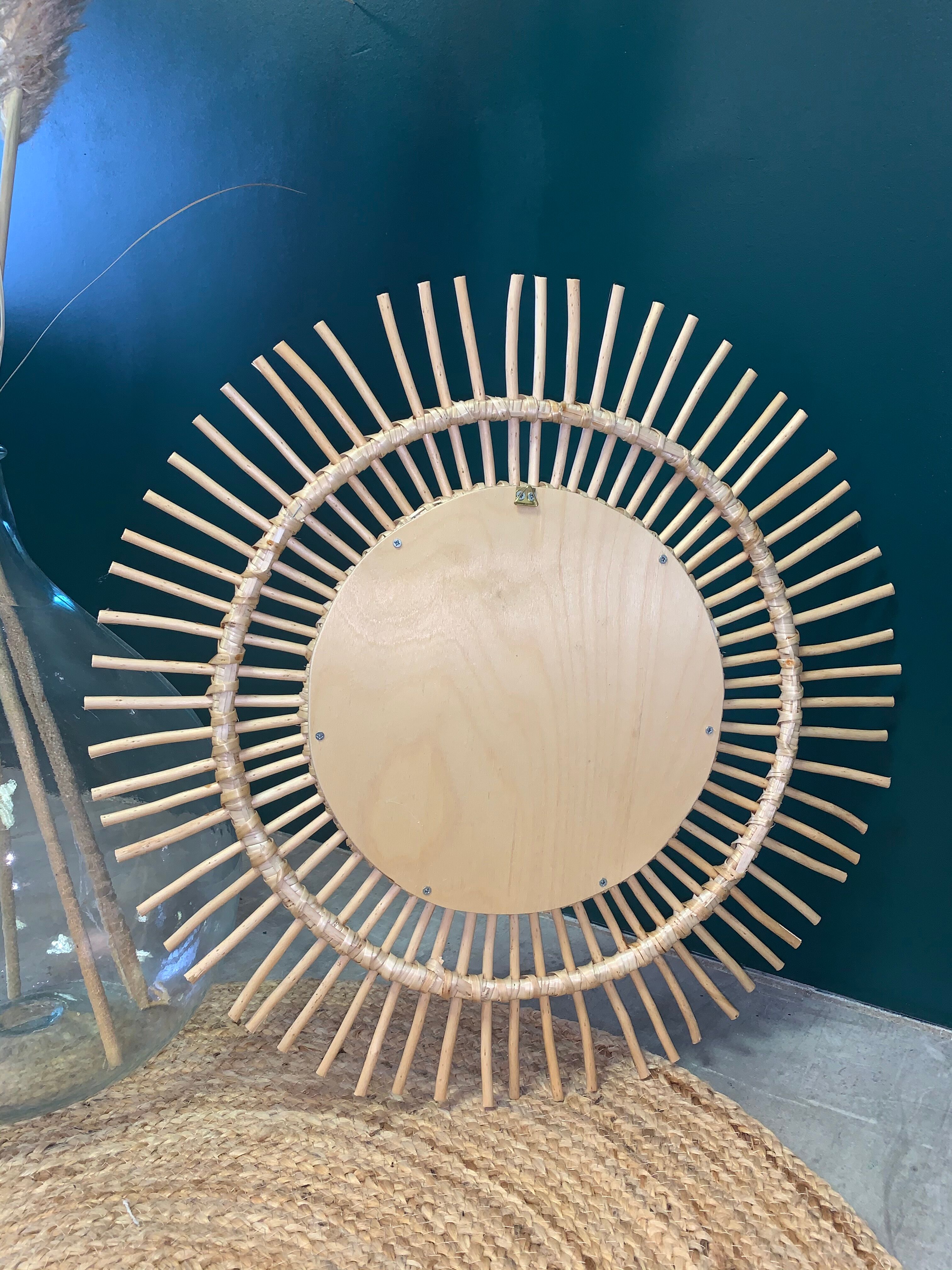 Mirror sun rattan 56cm
