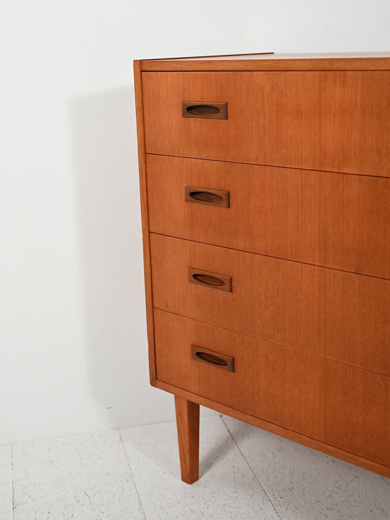 1960s Scandinavian teak chest of drawers