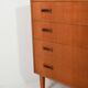 1960s Scandinavian teak chest of drawers