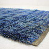 Tapis de laine danois des années 1970 par Nordiska Industri 130x77cm