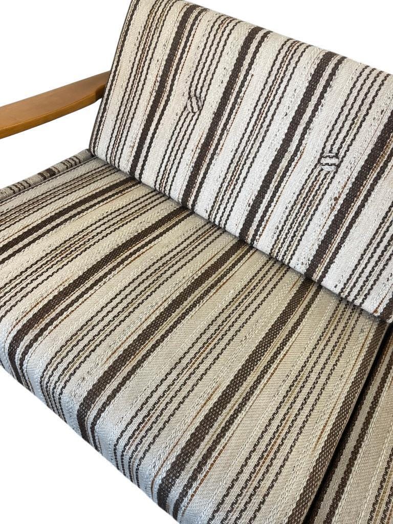 Vintage extendable wooden sofa / sofa / KNOLL sofa