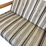 Vintage extendable wooden sofa / sofa / KNOLL sofa