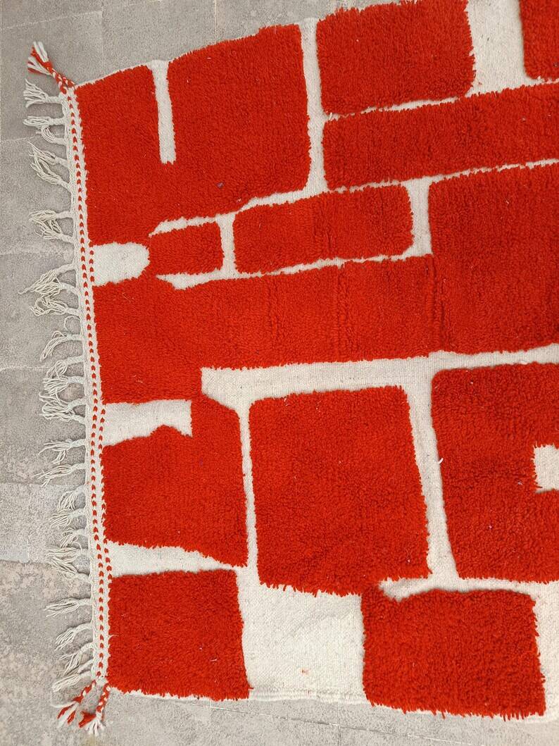 Beni Ourain rug, handmade Moroccan rug 150/250cm