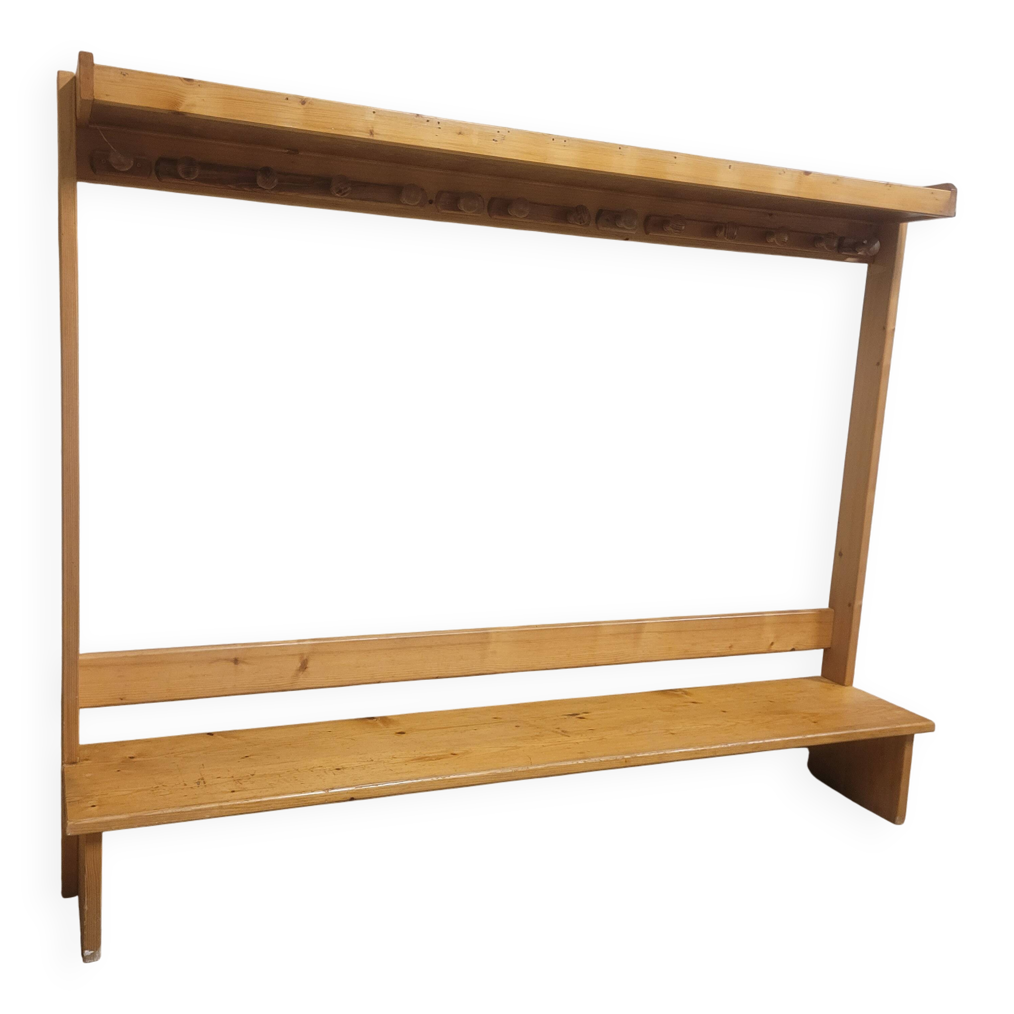 Kindergarten bench locker room