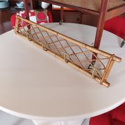Patère en rotin vintage