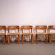 Chaises en pin et en corde de Ranier Daumiller