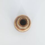 Small Mid-Century Scandinavian Modern Collectible Brown Stoneware Vase by Gunnar Borg for Höganäs Ke
