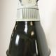 Black enamel industrial pendant light, 1960