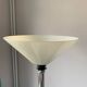Art deco white opaline chrome lamp