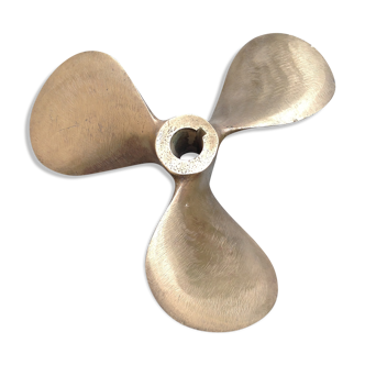 Old bronze boat propeller