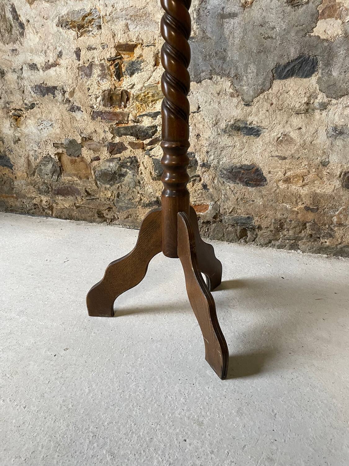 Antique turned wooden coat rack