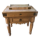 Genuine butcher's block made of solid wood with a knife drawer.