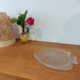 Plat Arcoroc en forme de poisson