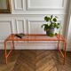 IKEA bench model Vasteron in orange lacquered metal