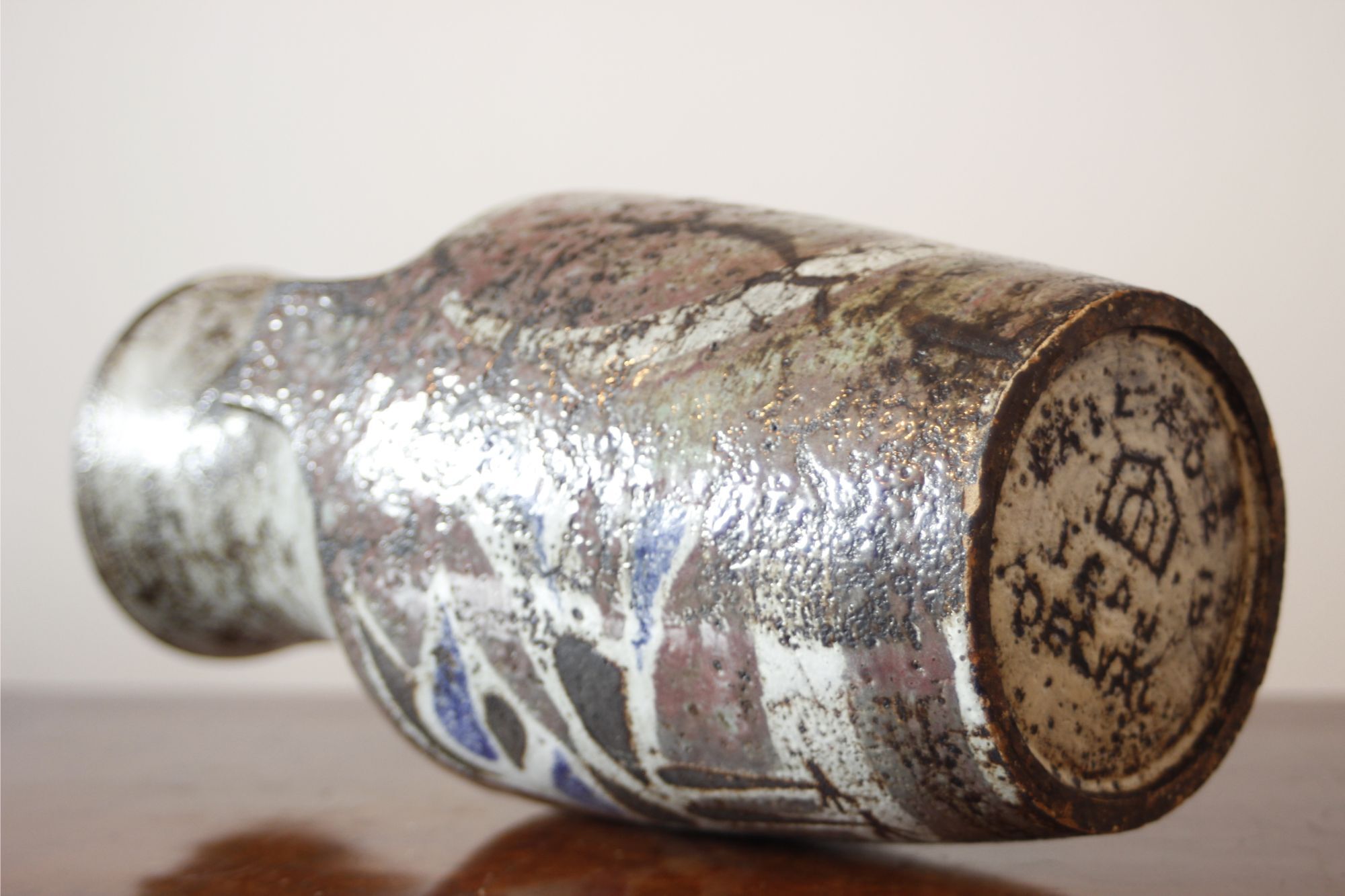 Ceramic bird vase by Jean Derval in Vallauris, France 1950s
