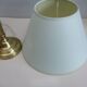 Vintage brass foot lamp