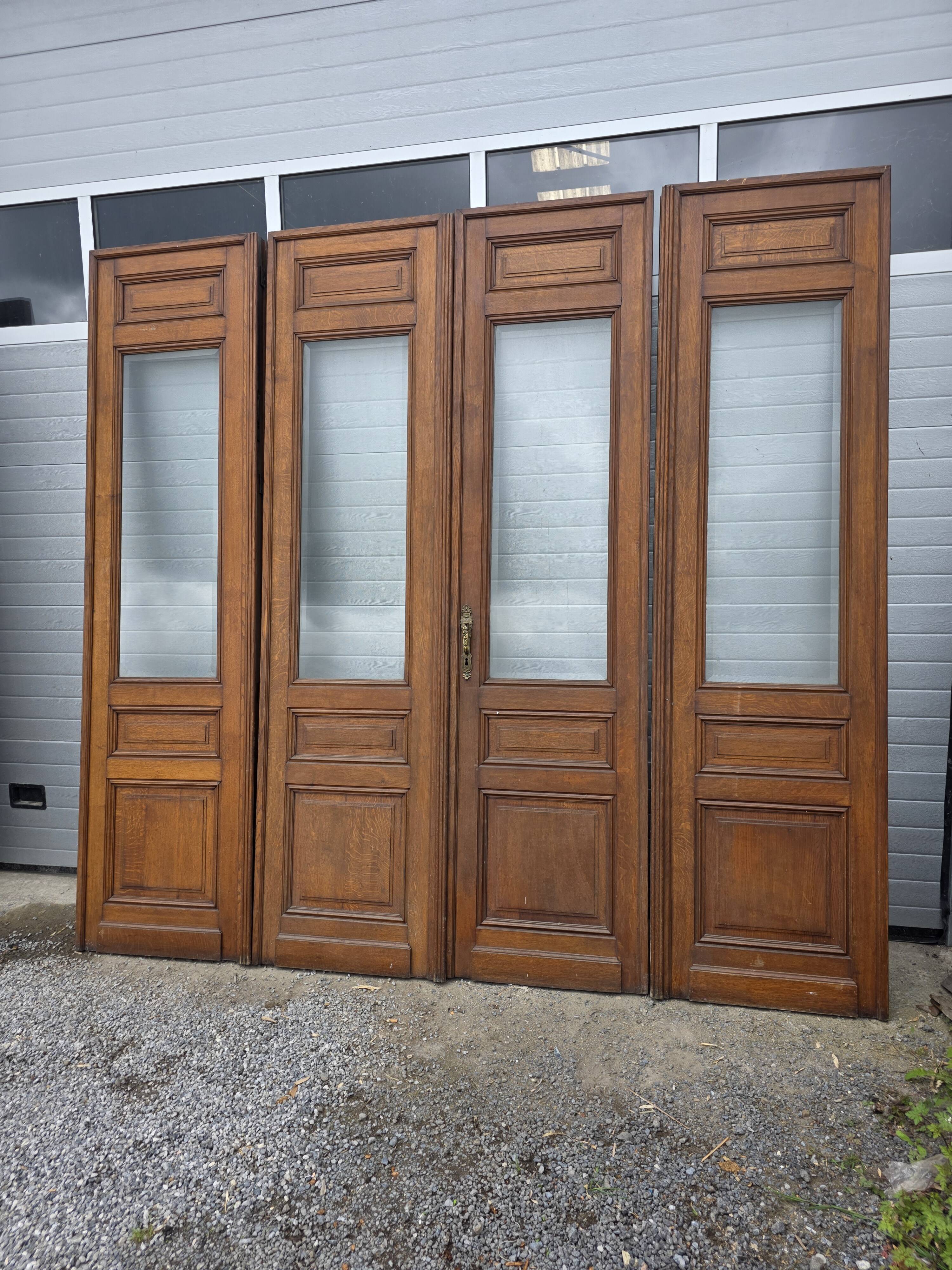 4 solid oak partition doors (high quality)