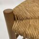 Chaise vintage danoise en corde et bois, années 60