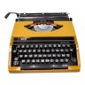 Typewriter welco 200 de luxe orange mustard revised new ribbon