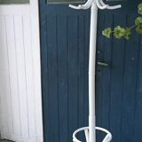 White parrot coat rack