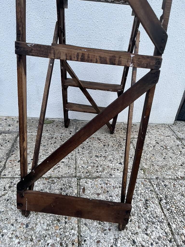 Wooden stepladder