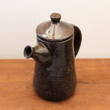 Glazed stoneware coffee maker signed
