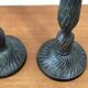 Pair of vintage bronze candlesticks
